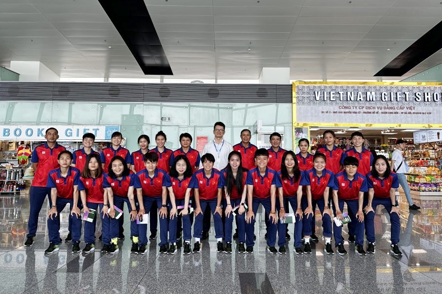 ĐT nữ Việt Nam lên đường dự ASIAD 19 dT nu Viet Nam len duong du ASIAD 19