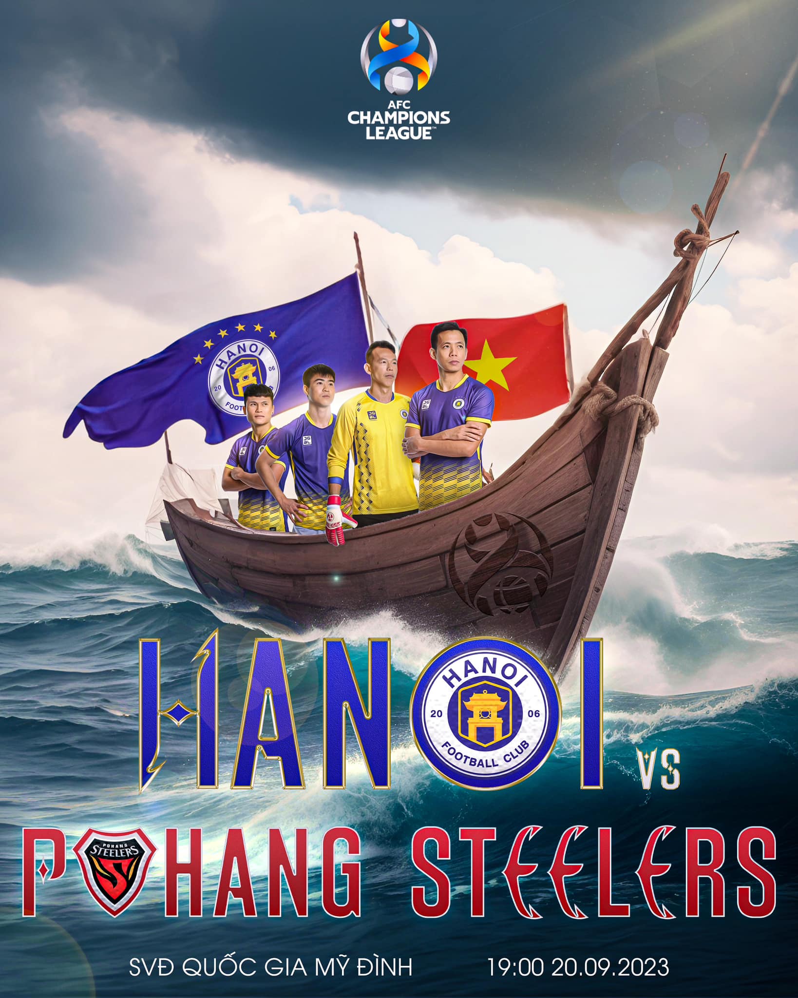 AFC Champions League Chờ anh cả Hà Nội FC ra trận 2