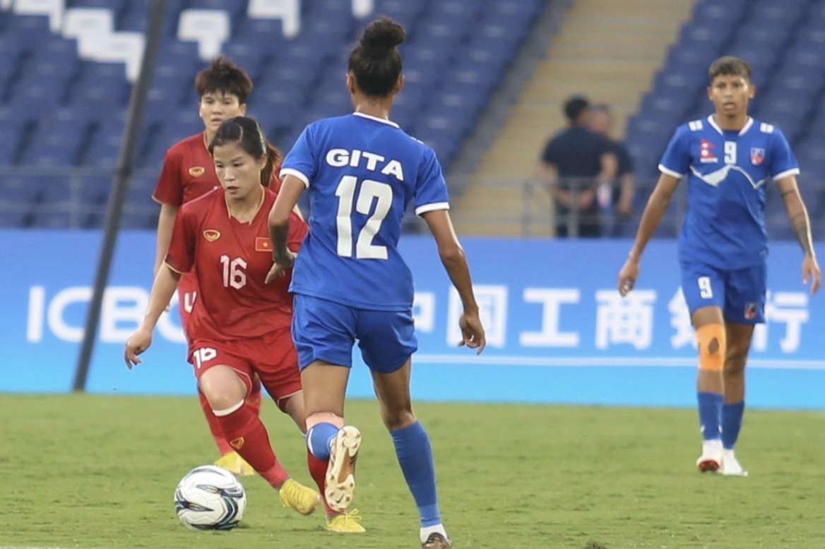 nu Viet Nam vs Nepal ASIAD 22/9