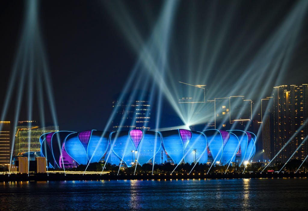 Man tong duyet le khai mac ASIAD 19 tai SVd Cong vien The thao Hang Chau