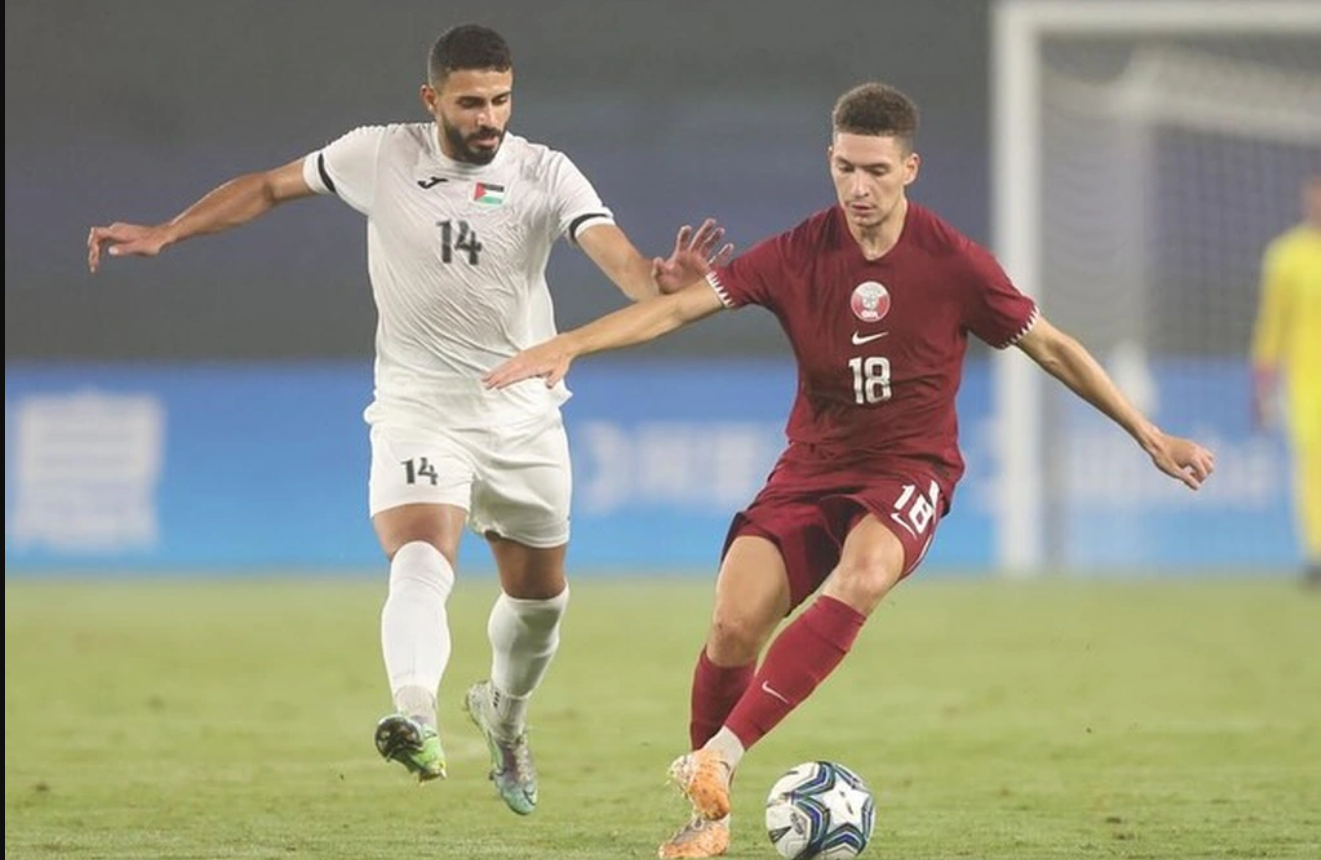 Olympic Qatar va Palestine hoa nhau o bang D