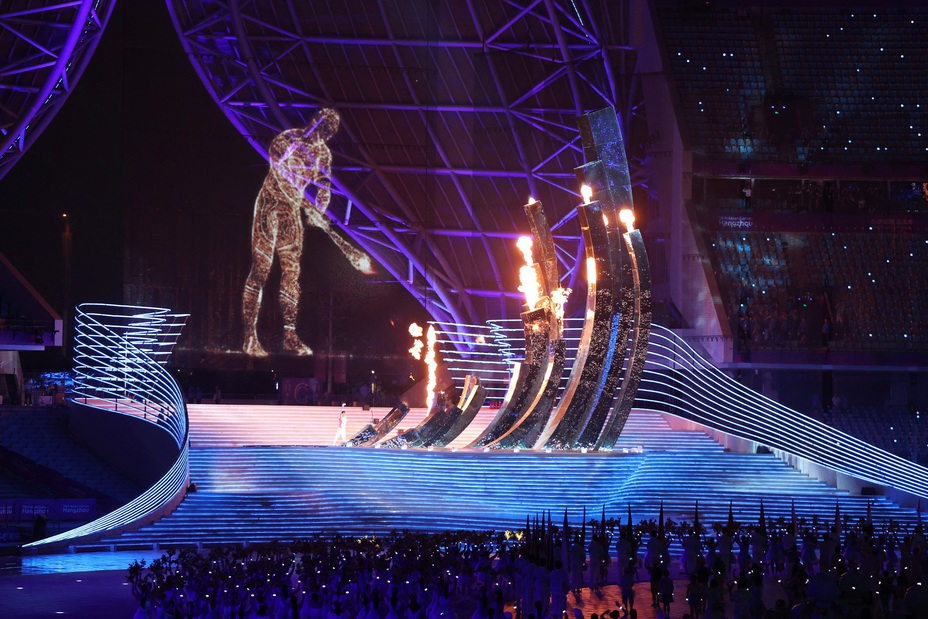 Không có pháo hoa, chủ nhà Trung Quốc vẫn tổ chức lễ khai mạc ASIAD 19 hoành tráng 3