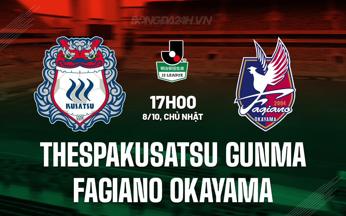 Thespakusatsu Gunma vs Fagiano Okayama Thespakusatsu Gunma vs Fagiano Okayama
