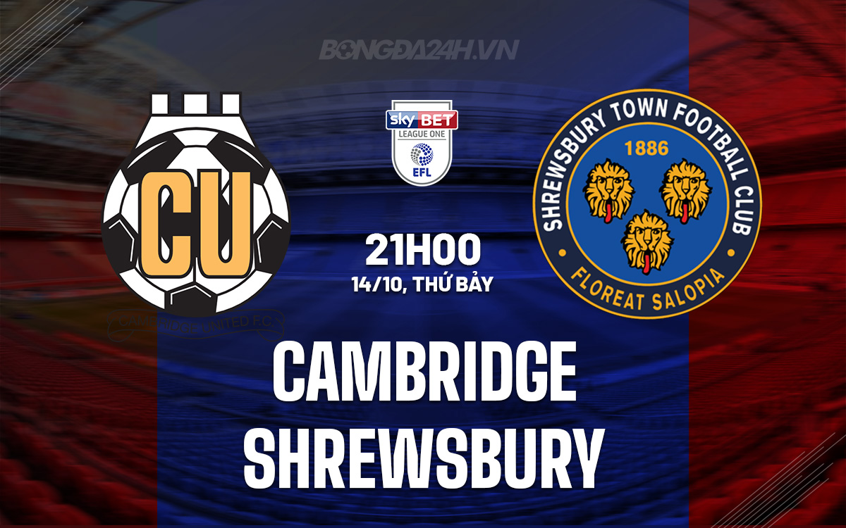 Cambridge vs Shrewsbury Cambridge vs Shrewsbury