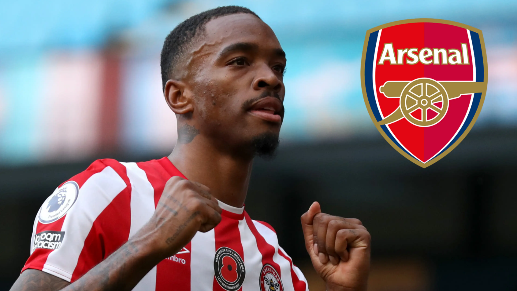 Tiền đạo Ivan Toney sẵn sàng gia nhập Arsenal