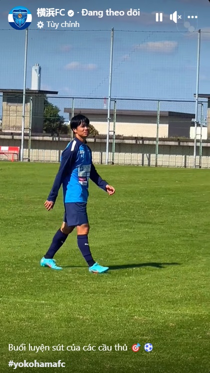 Công Phượng miệt mài luyện khả năng dứt điểm trên sân tập Yokohama FC 1 Công Phượng miệt mài luyện khả năng dứt điểm trên sân tập Yokohama FC 1