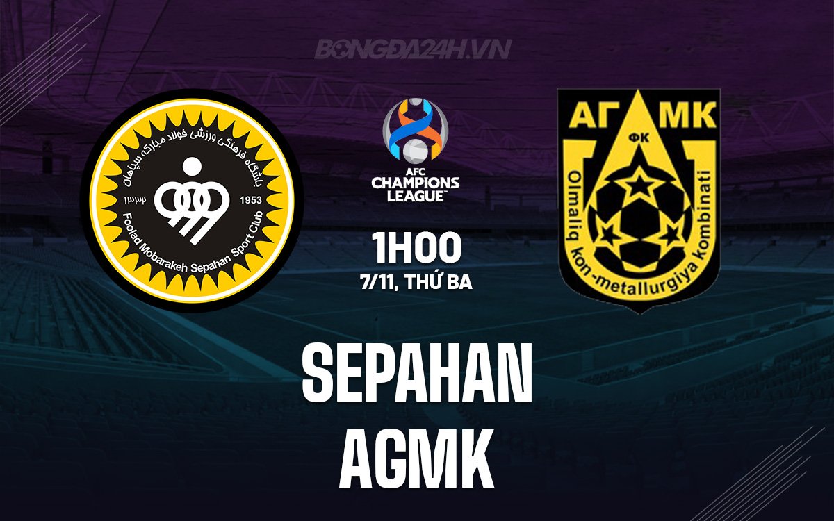 Nhận định bóng đá AGMK vs Sepahan AFC Champions League hôm nay