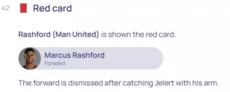 Fans are angry at UEFA's explanation about Marcus Rashford's red card 2