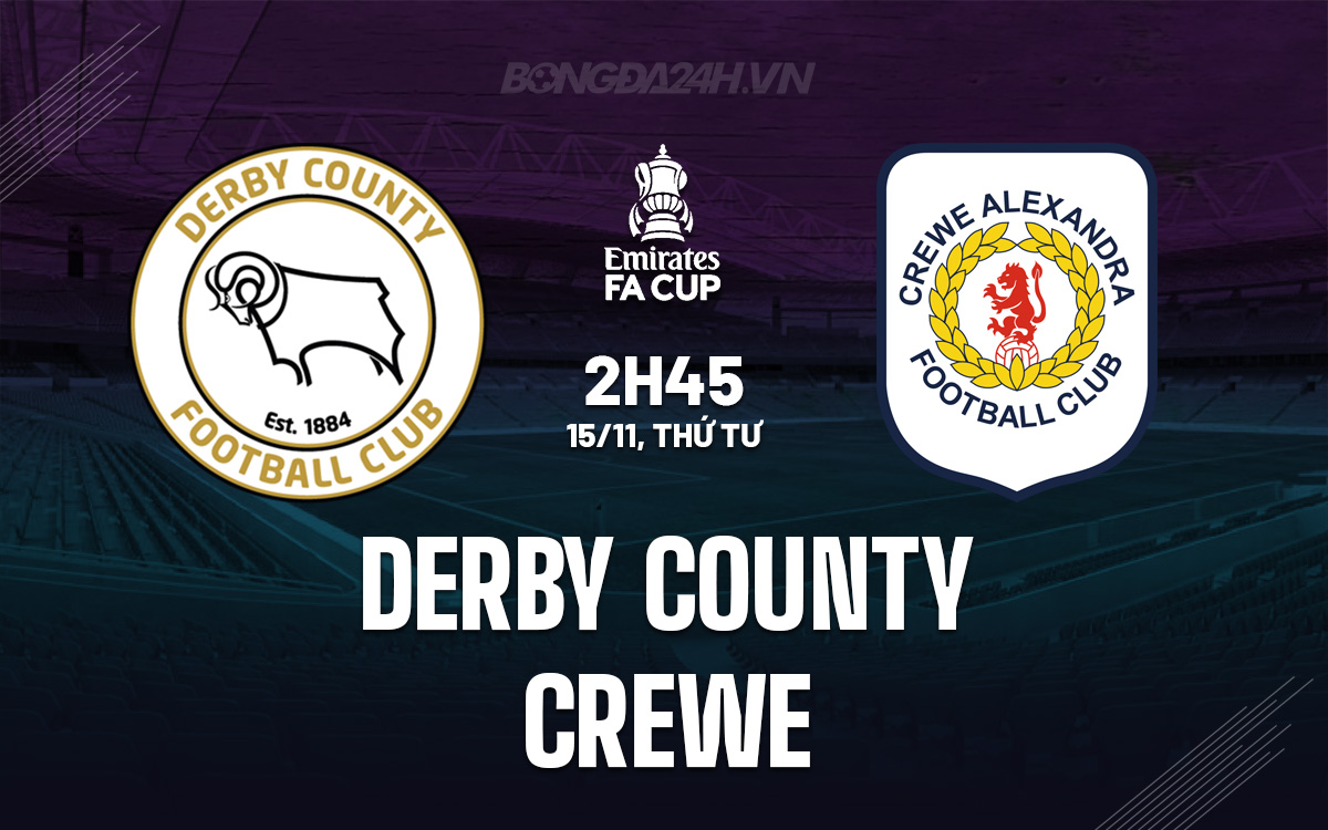 Derby County vs Crewe Derby County vs Crewe