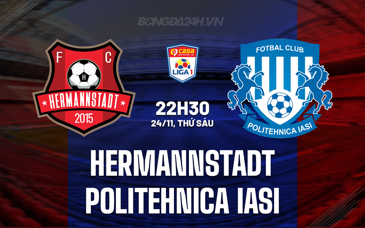 FC Hermannstadt - Poli Iasi - 24 nov 2023
