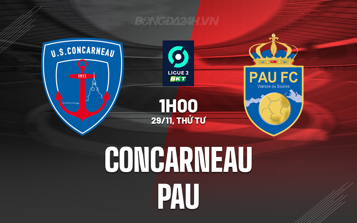 Concarneau vs Pau