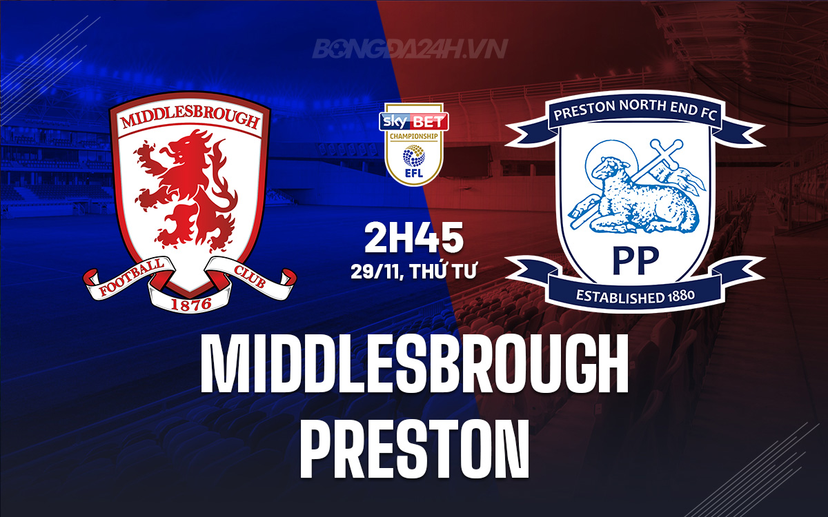 Middlesbrough vs Preston