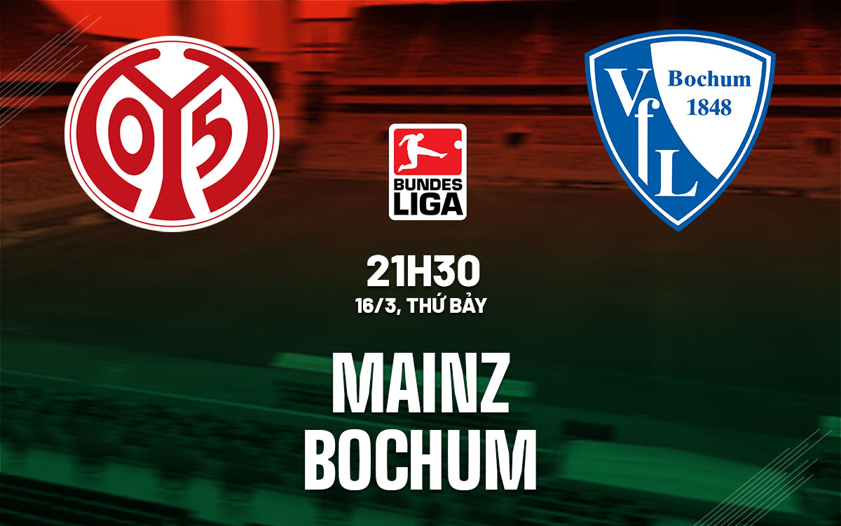 nhan dinh bong da du doan Mainz vs Bochum vdqg duc bundesliga hom nay