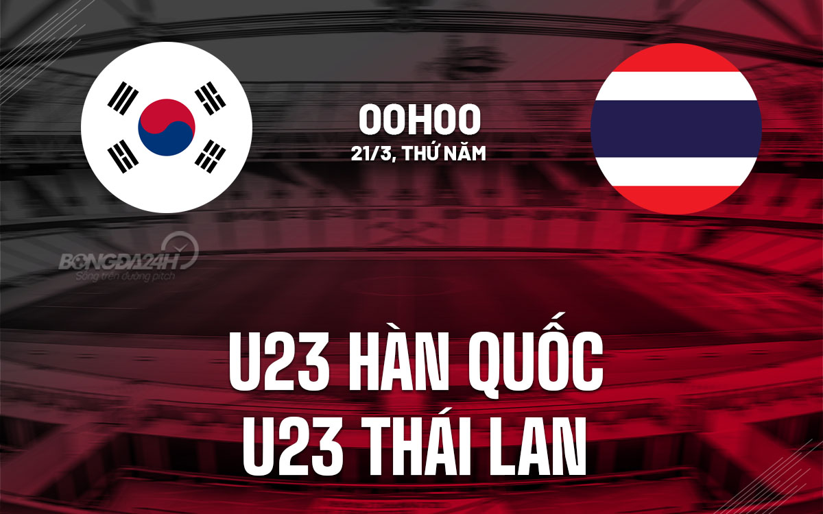 nhan dinh bong da du doan U23 han quoc vs U23 thai lan giai vo dich tay a hom nay