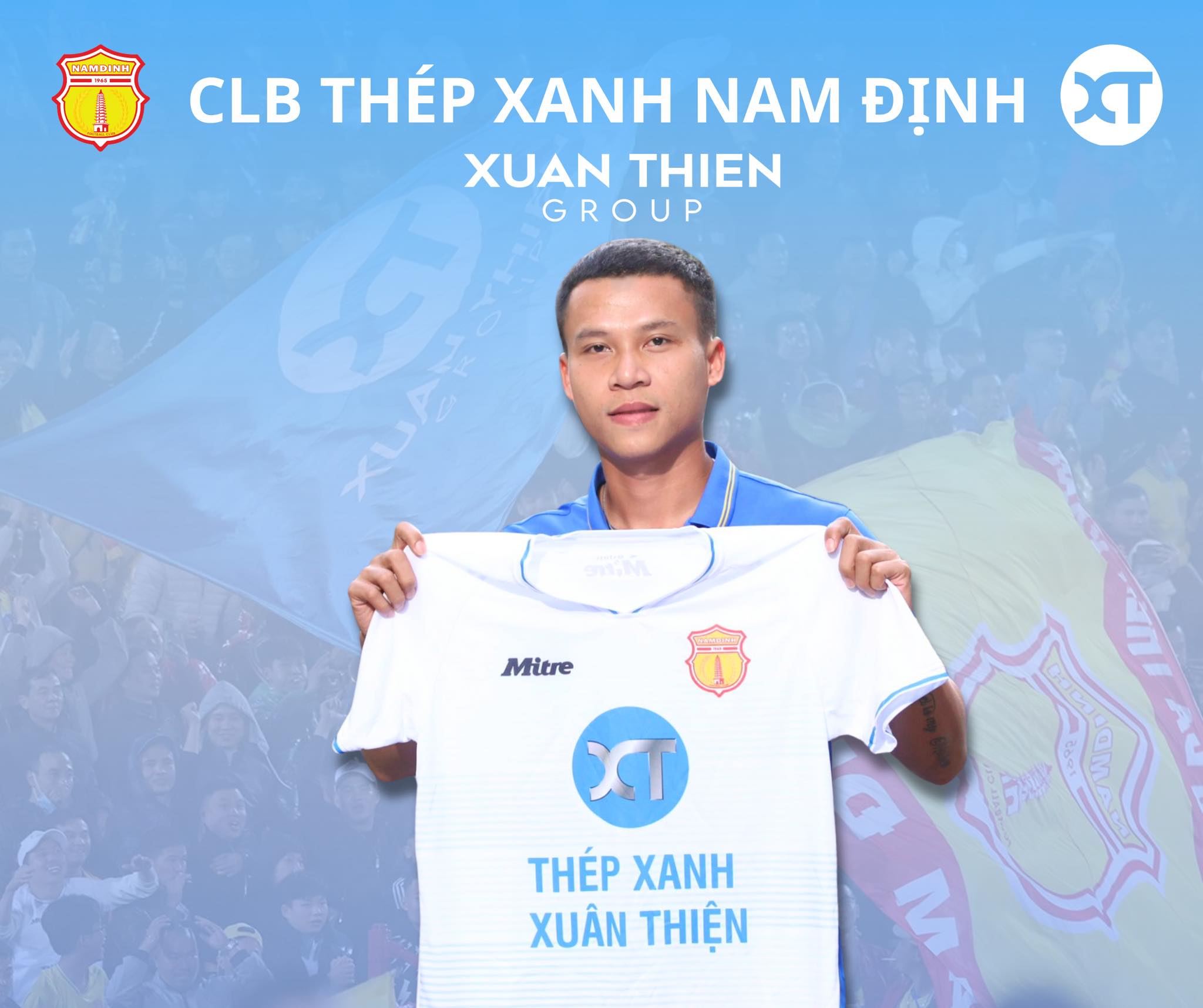 Nam Định ra mắt tân binh Lê Ngọc Bảo Nam dinh ra mat tan binh Le Ngoc Bao