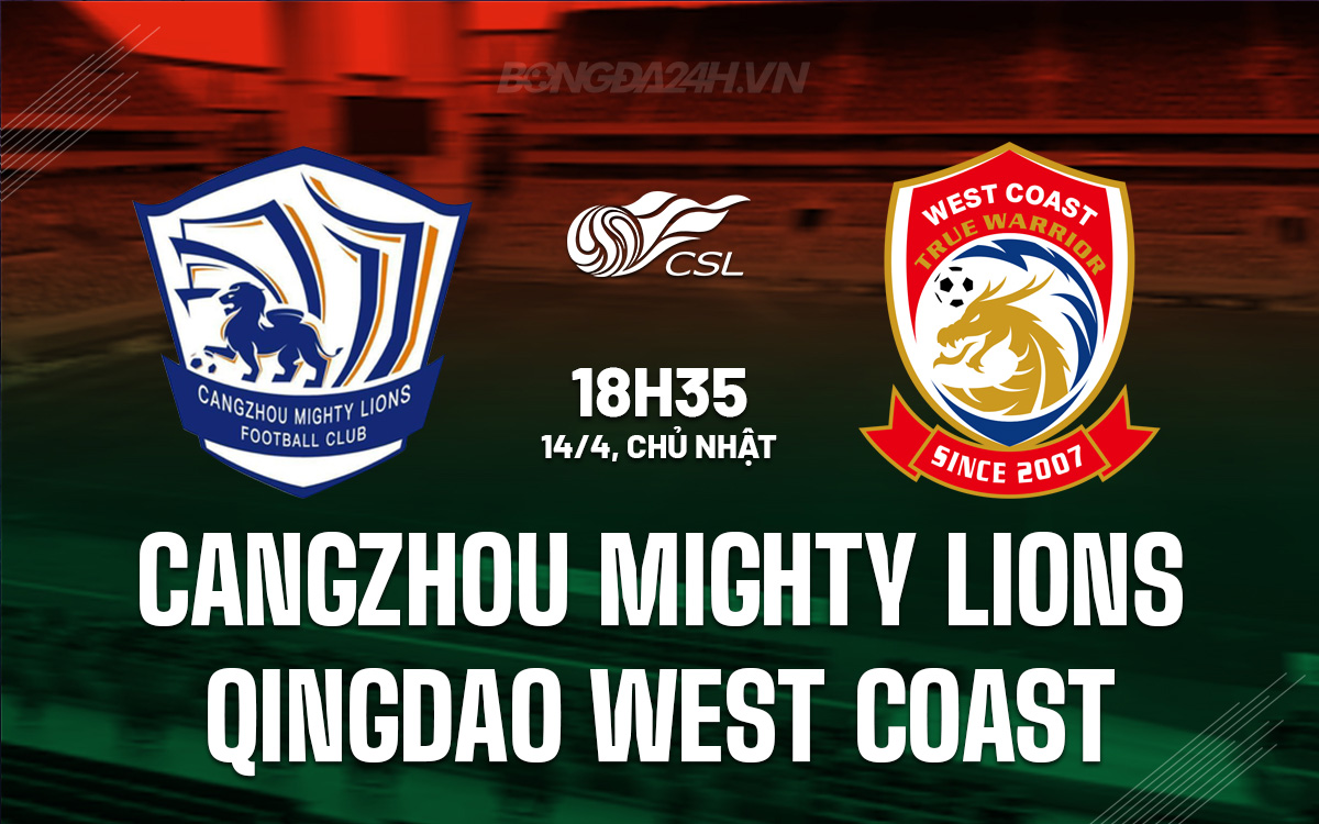 Cangzhou Mighty Lions vs Qingdao West Coast