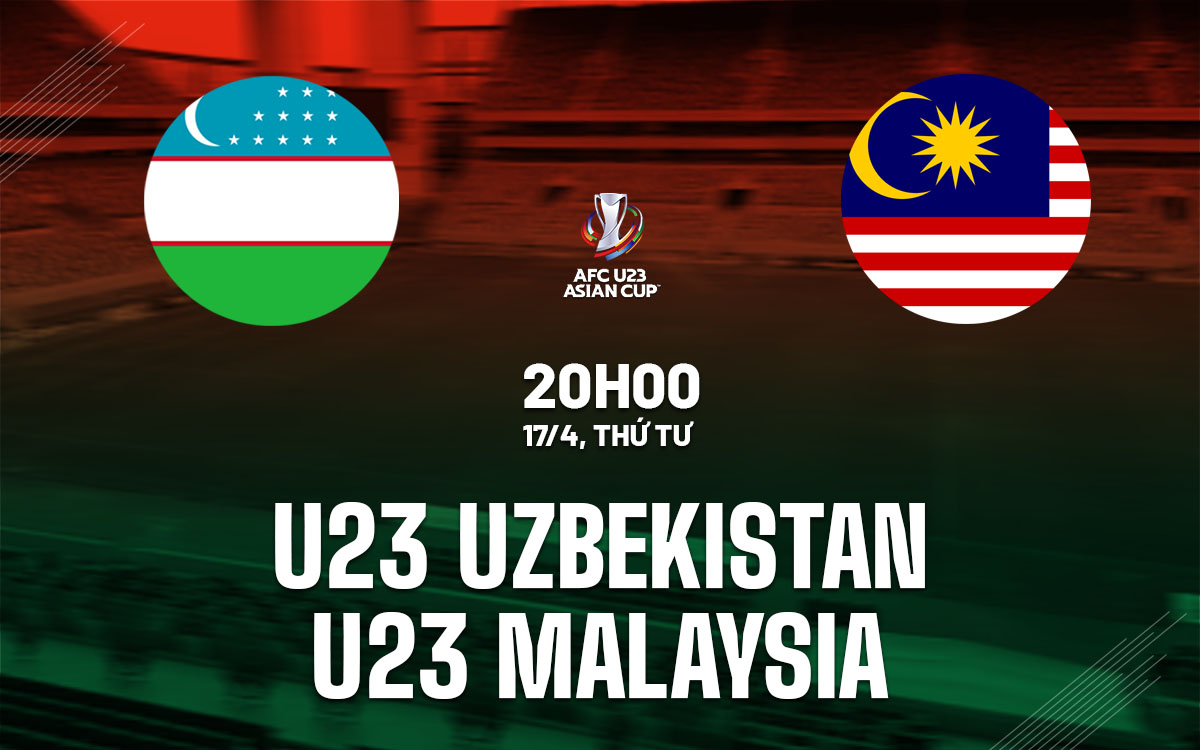 nhan dinh bong da U23 Uzbekistan vs U23 Malaysia giai vo dich chau au asian cup hom nay