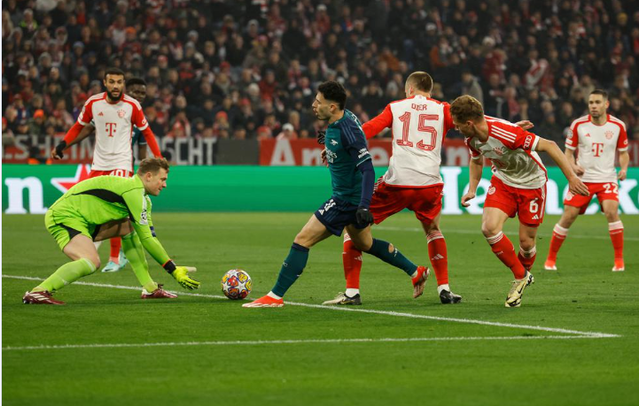 Bayern 1-0 (3-2) Arsenal Kimmich đưa Hùm xám vào bán kết Champions League 202324 4