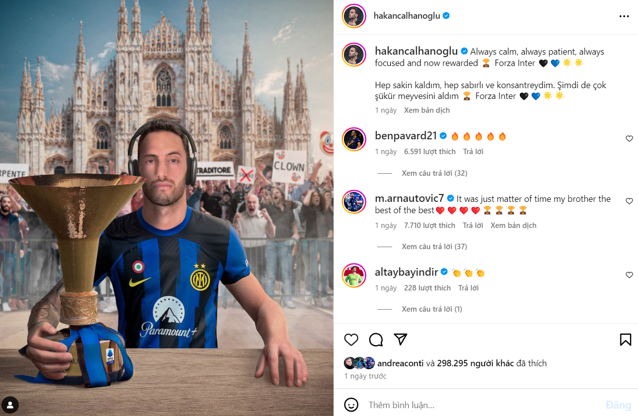 Hakan Calhanoglu Nuốt nước mắt để chờ ngày được khóc trên thảm cỏ San Siro 2