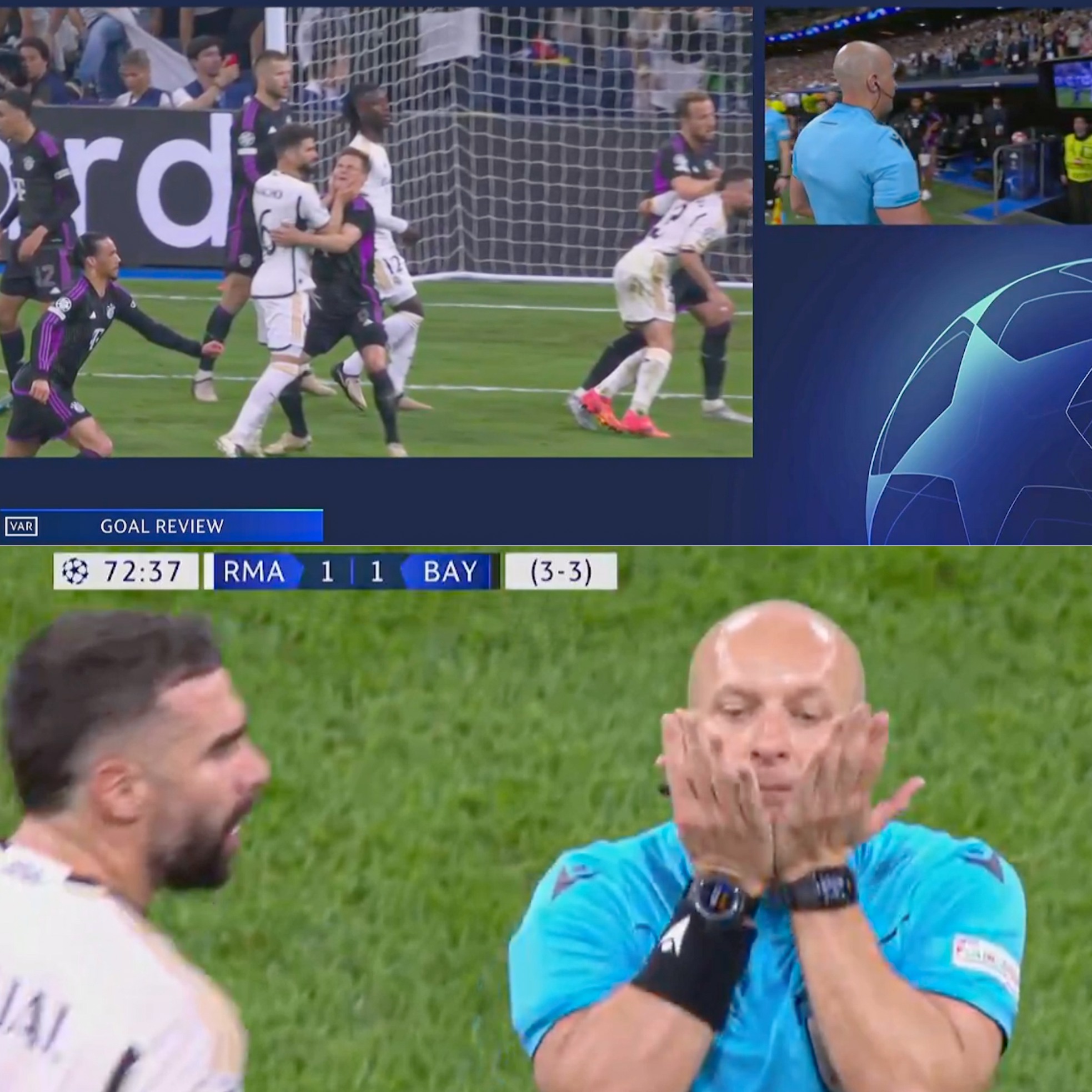 Biểu cảm của trọng tài Szymon Marciniak gây sốt 1