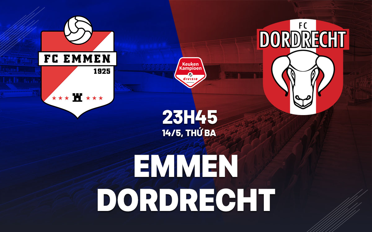 nhan dinh bong da du doan Emmen vs Dordrecht hang 2 ha lan hom nay