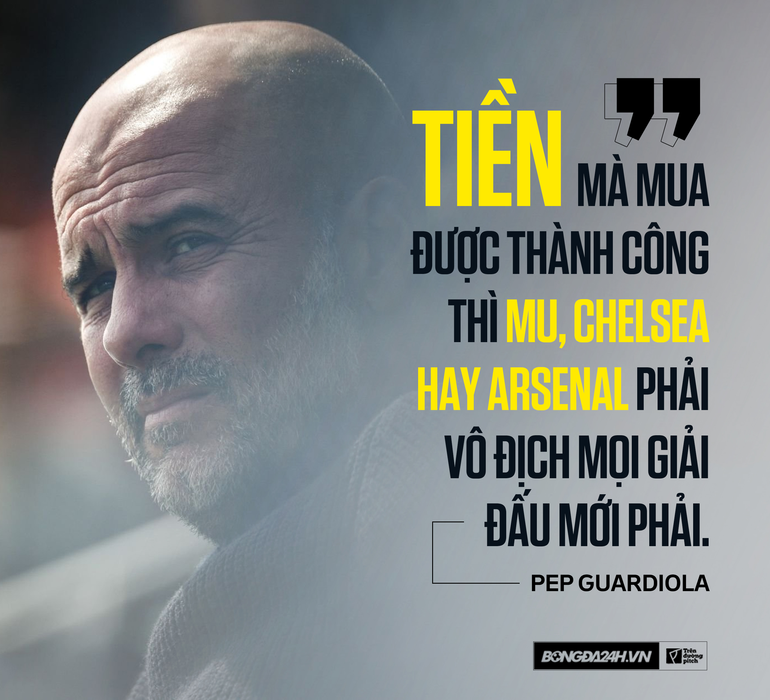 Pep Guardiola Nếu tiền mùa được thành công thì MU, Chelsea hay Arsenal đã vô địch mọi giải đấu rồi 5