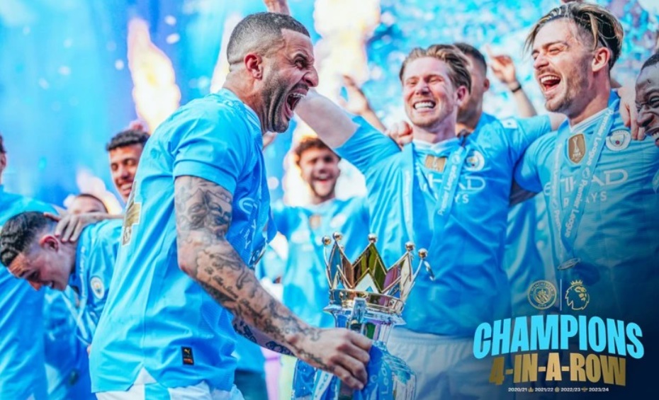 Kyle Walker sẽ nhớ mãi ký ức về chức vô địch lần thứ 4 của Man City Kyle Walker se nho mai ky uc ve chuc vo dich lan thu 4 cua Man City
