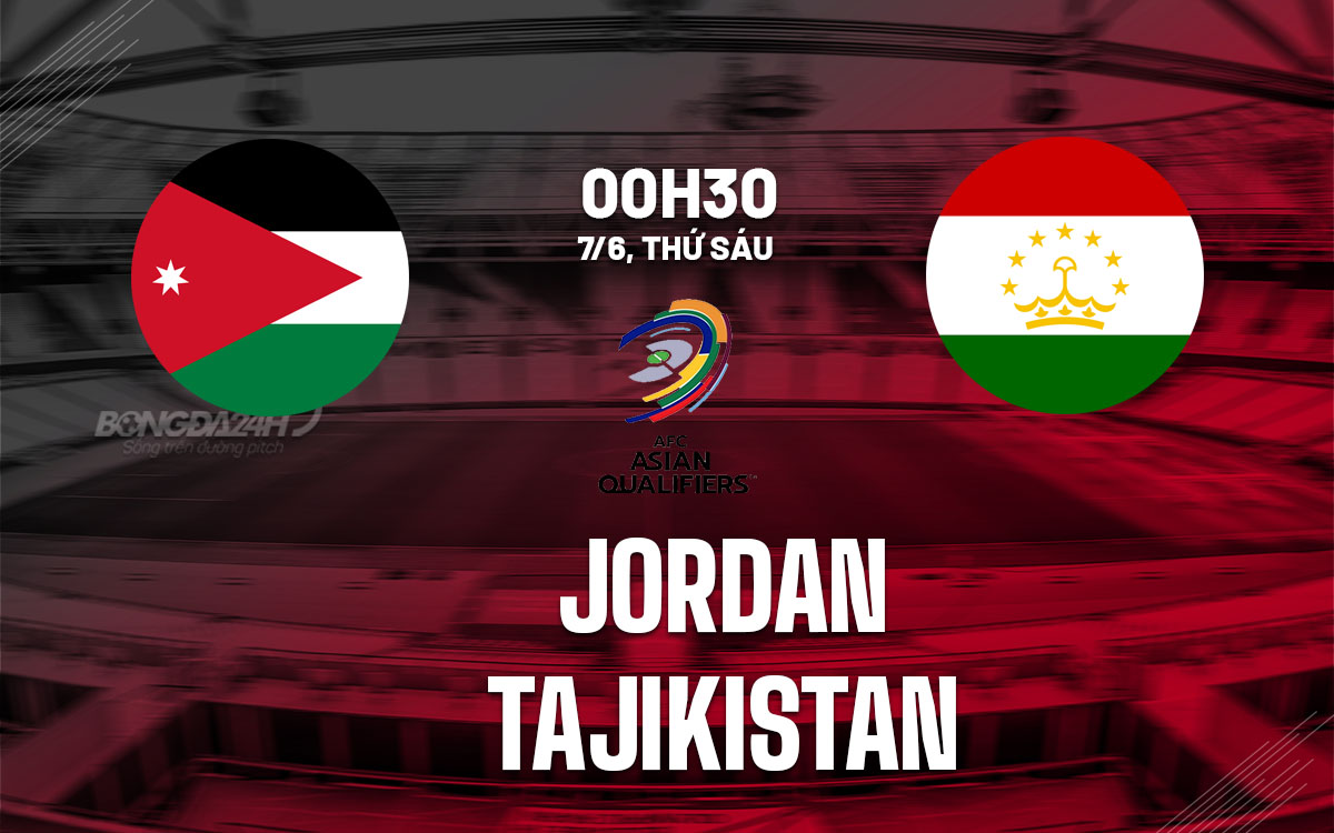 nhan dinh bong da du doan Jordan vs Tajikistan vong loai world cup 2026 hom nay