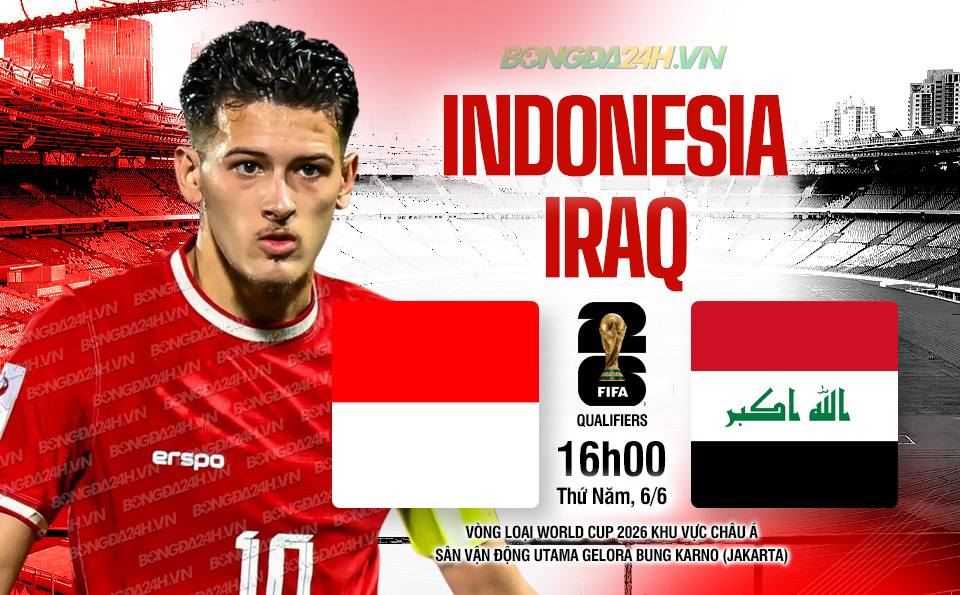 Nhan dinh Indonesia vs Iraq