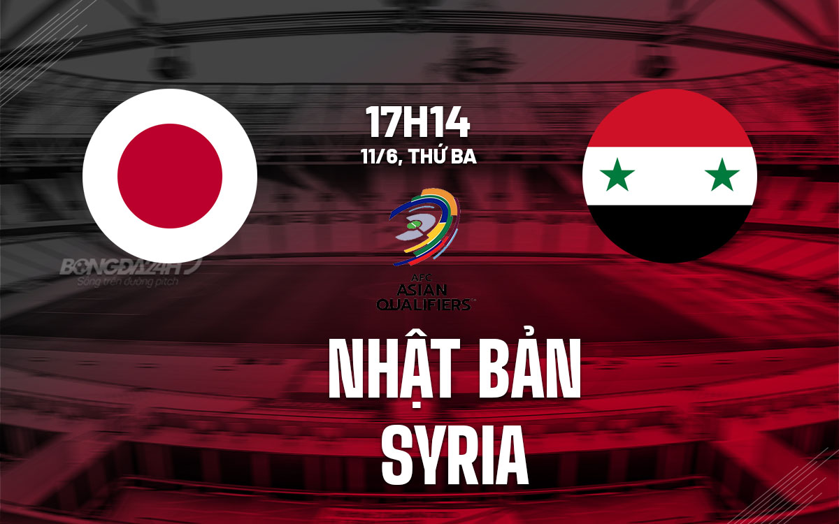 nhan dinh bong da du doan Nhat Ban vs Syria vong loai world cup 2026 hom nay