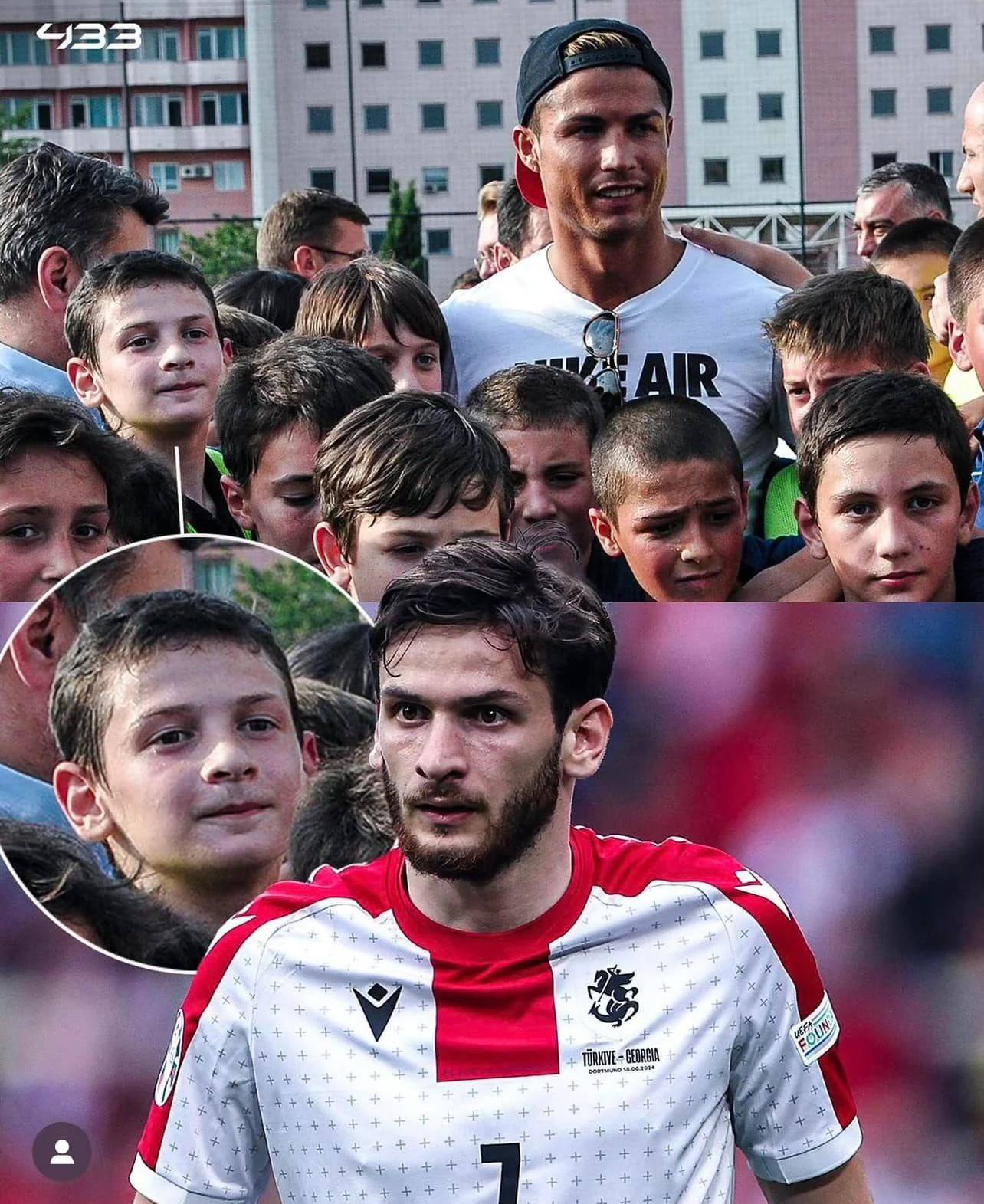 Lộ diện dàn sao nhí chụp hình cùng Ronaldo năm nào giúp Georgia đánh bại BĐN 1 Lộ diện dàn sao nhí chụp hình cùng Ronaldo năm nào giúp Georgia đánh bại BĐN 1