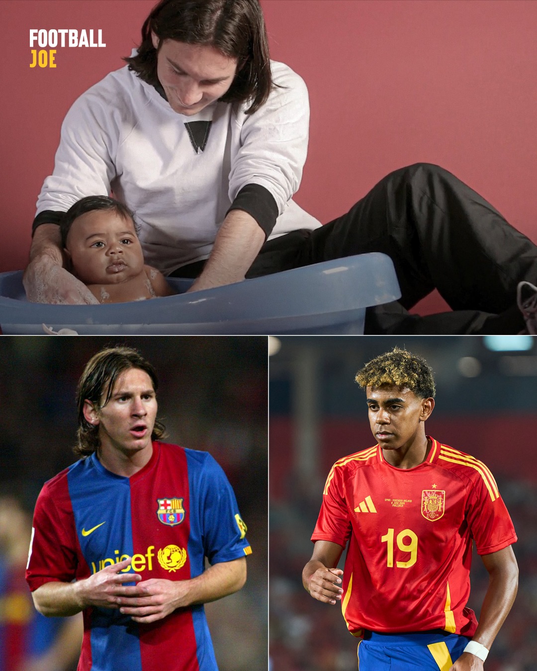 Bức ảnh Messi bế ẵm Lamine Yamal 5 tháng tuổi gây sốt 1 Bức ảnh Messi bế ẵm Lamine Yamal 5 tháng tuổi gây sốt 1