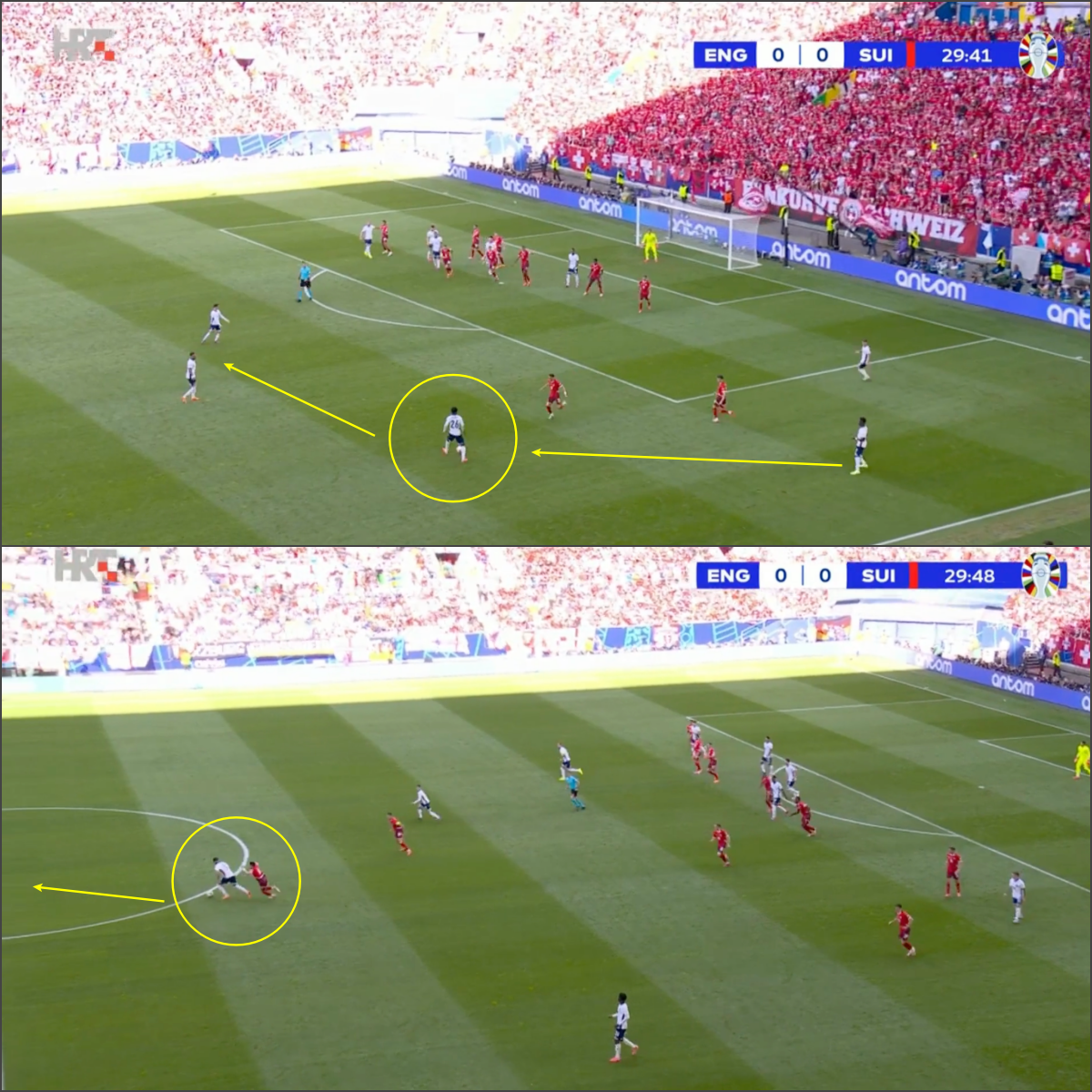 Pha đá phạt góc gây cười của tuyển Anh 1 Pha đá phạt góc gây cười của tuyển Anh 1