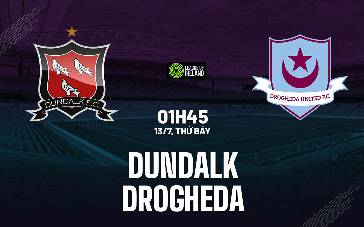 nhan dinh bong da du doan Dundalk vs Drogheda vdqg ireland hom nay