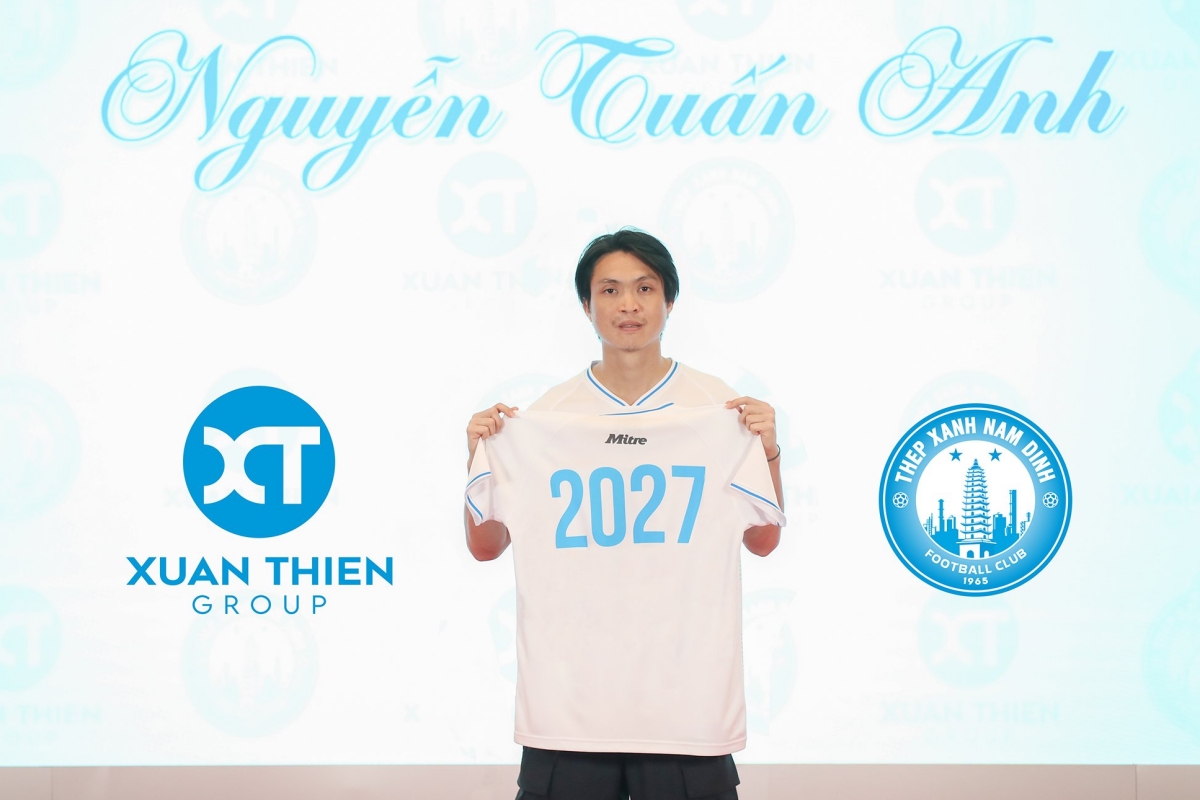 Tuấn Anh chính thức ký hợp đồng với Nam Định Tuan Anh chinh thuc ky hop dong voi Nam dinh