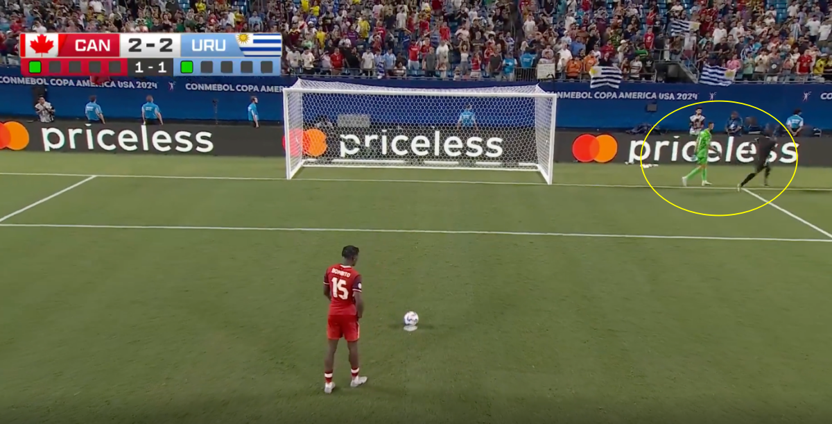 Thủ môn Canada nhận thẻ vàng vì… giấu bình nước của đối thủ 1