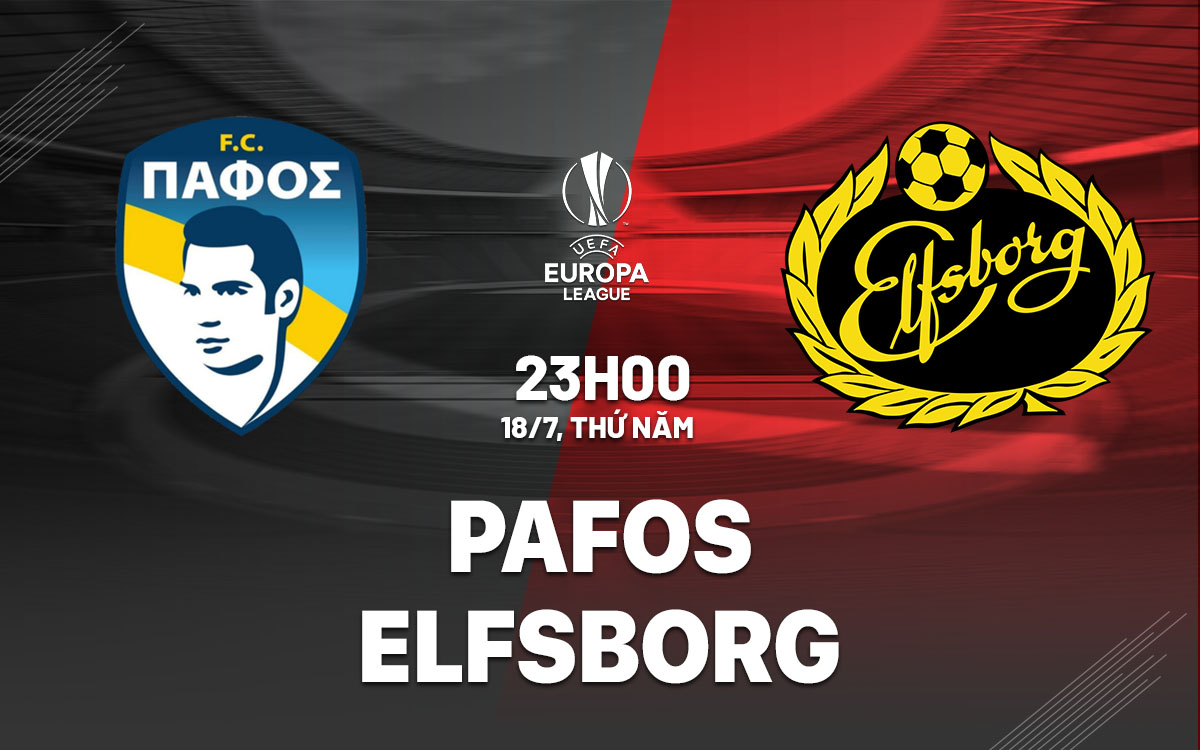 nhan dinh bong da du doan Pafos vs Elfsborg cup c2 chau au europa league hom nay