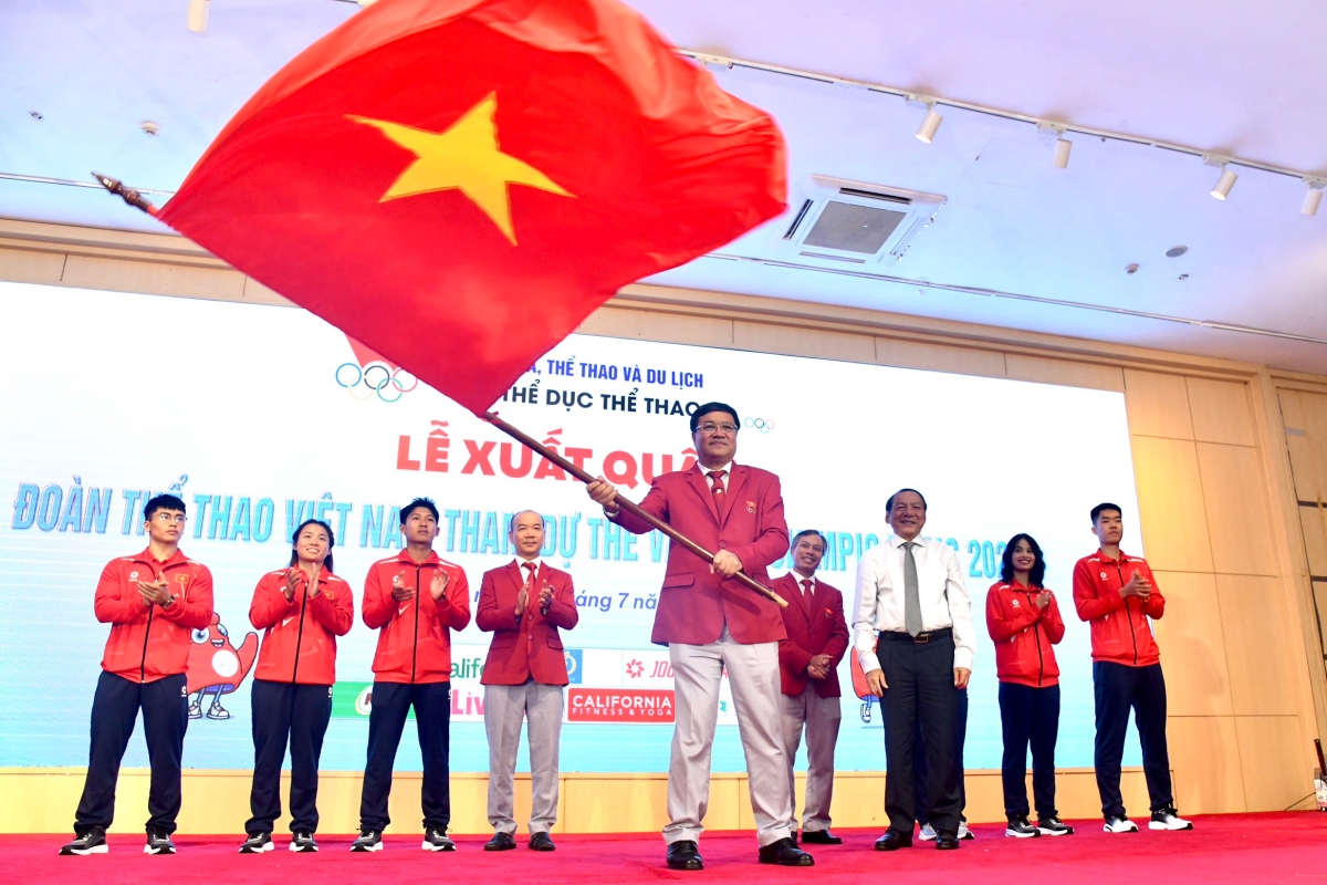 Đoàn Thể thao Việt Nam xuất quân tham dự Olympic Paris 2024 doan The thao Viet Nam xuat quan tham du Olympic Paris 2024