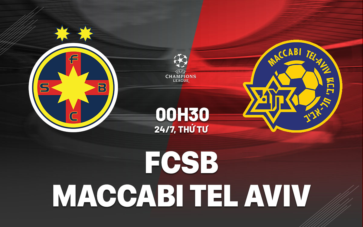 nhan dinh bong da du doan FCSB vs Maccabi Tel Aviv cup c1 chau au champions league hom nay