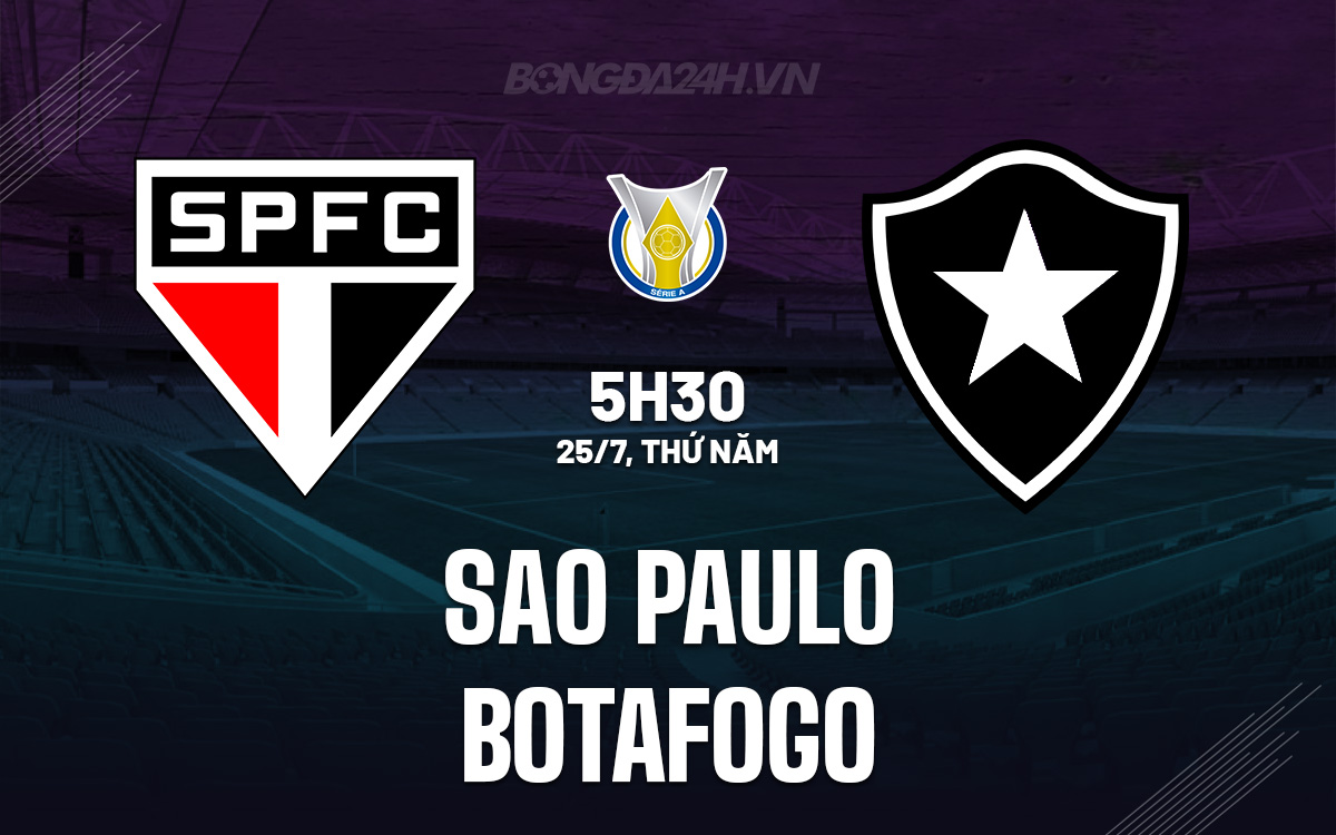 Sao Paulo vs Botafogo Sao Paulo vs Botafogo