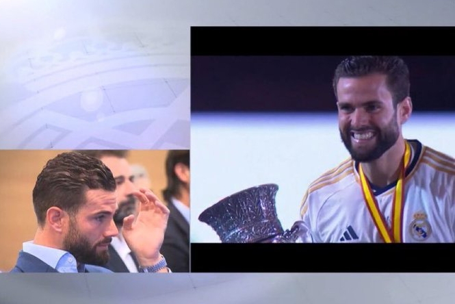 Nacho at Real Madrid's farewell party