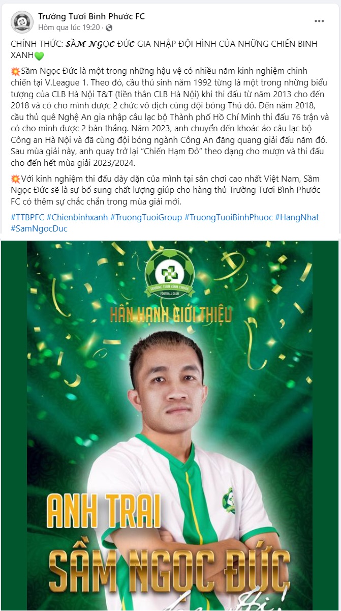 Không tới HAGL, sao CAHN FC có bến đỗ mới đầy bất ngờ 1