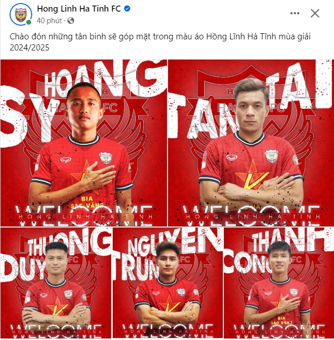 CLB Hồng Lĩnh Hà Tĩnh ra mắt loạt tân binh cho mùa giải 20242025 1 CLB Hồng Lĩnh Hà Tĩnh ra mắt loạt tân binh cho mùa giải 20242025 1