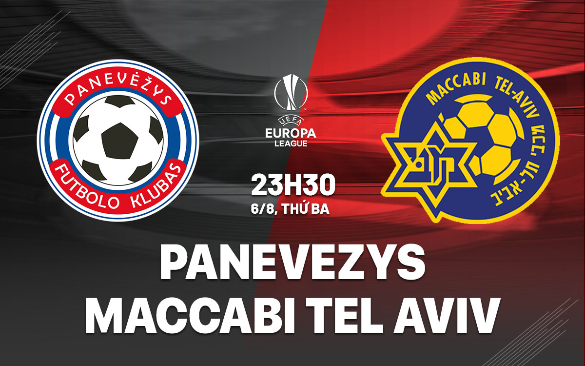 nhan dinh bong da du doan Panevezys vs Maccabi Tel Aviv cup c2 chau au europa league hom nay