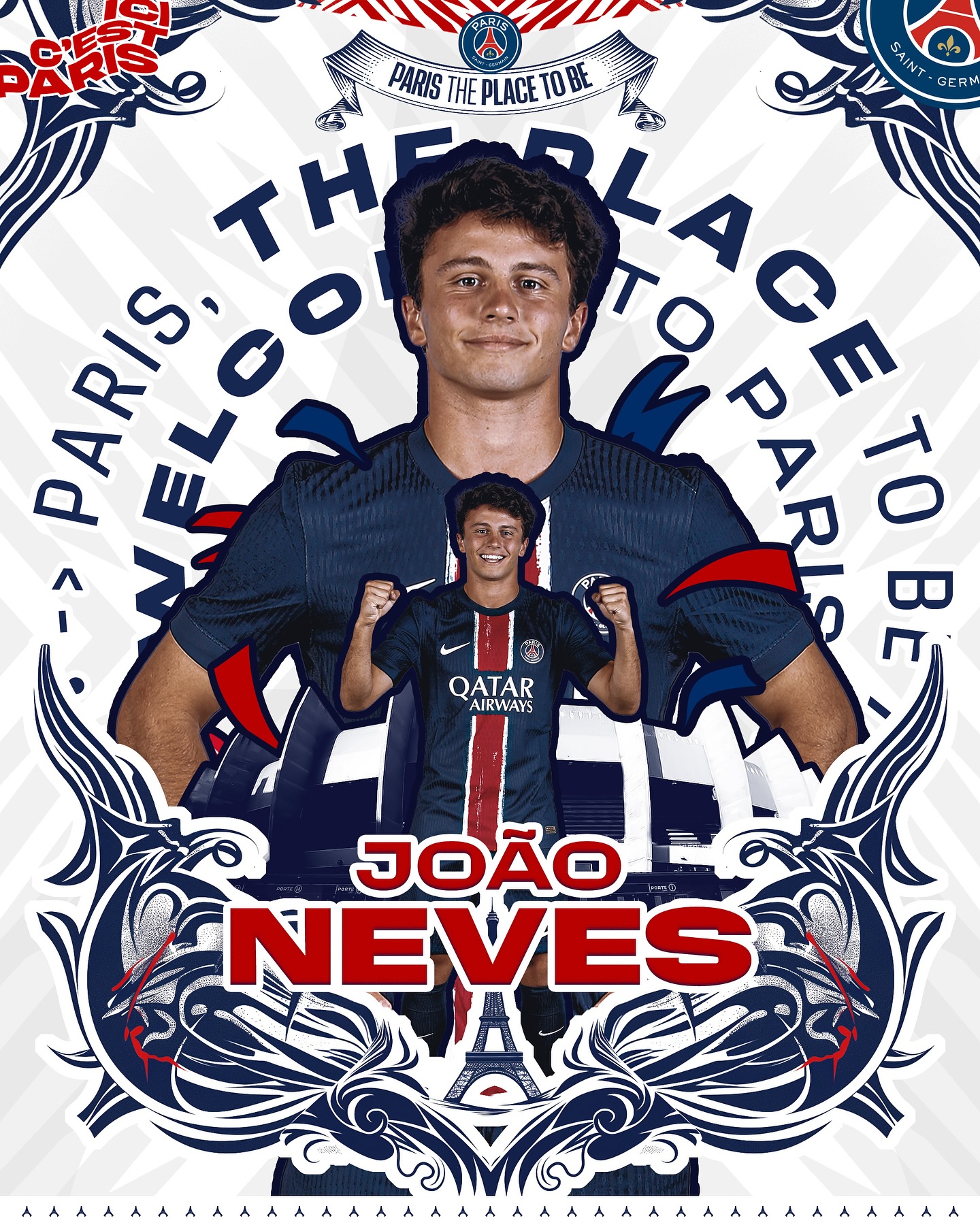 PSG chiêu mộ thành công sao mai 19 tuổi Joao Neves 1