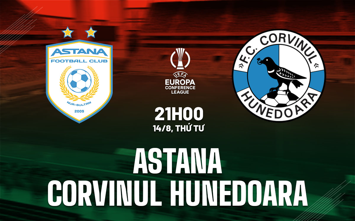 nhan dinh bong da du doan Astana vs Corvinul Hunedoara cup c3 conference league hom nay