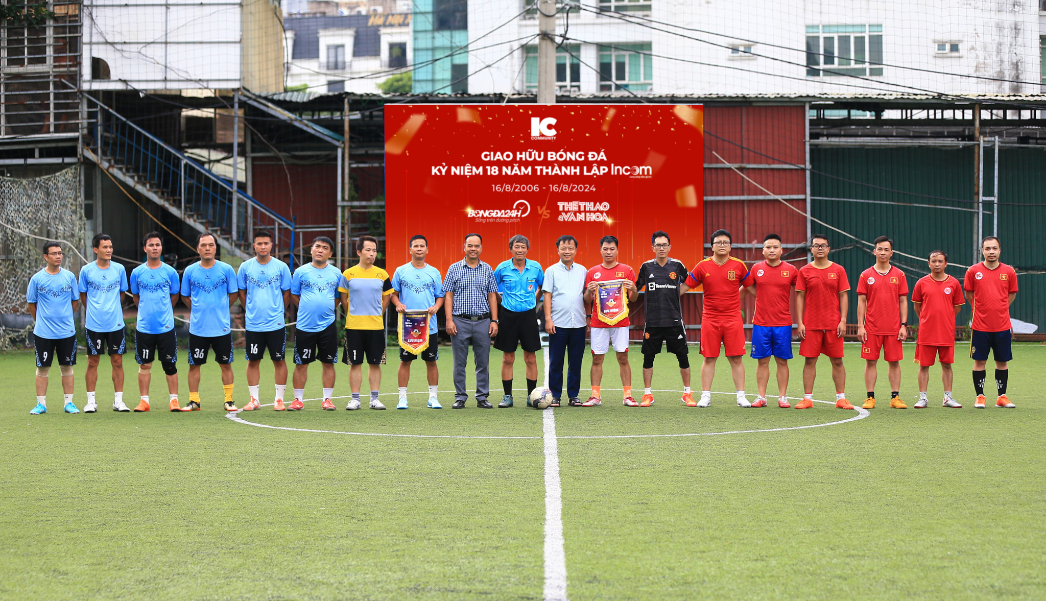 Giao hữu bóng đá giữa Báo Thể thao & Văn hoá và Bóng đá 24h 1 Giao hữu bóng đá giữa Báo Thể thao & Văn hoá và Bóng đá 24h 1