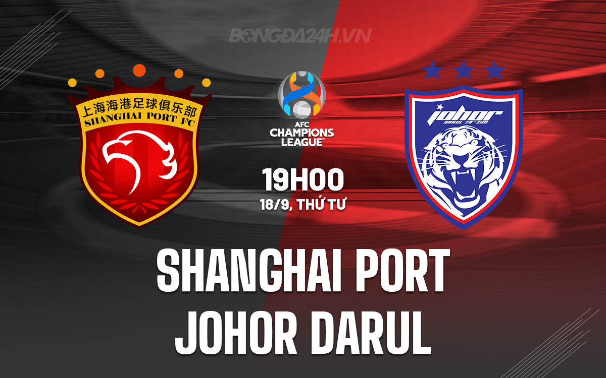 Shanghai Port vs Johor Darul Shanghai Port vs Johor Darul
