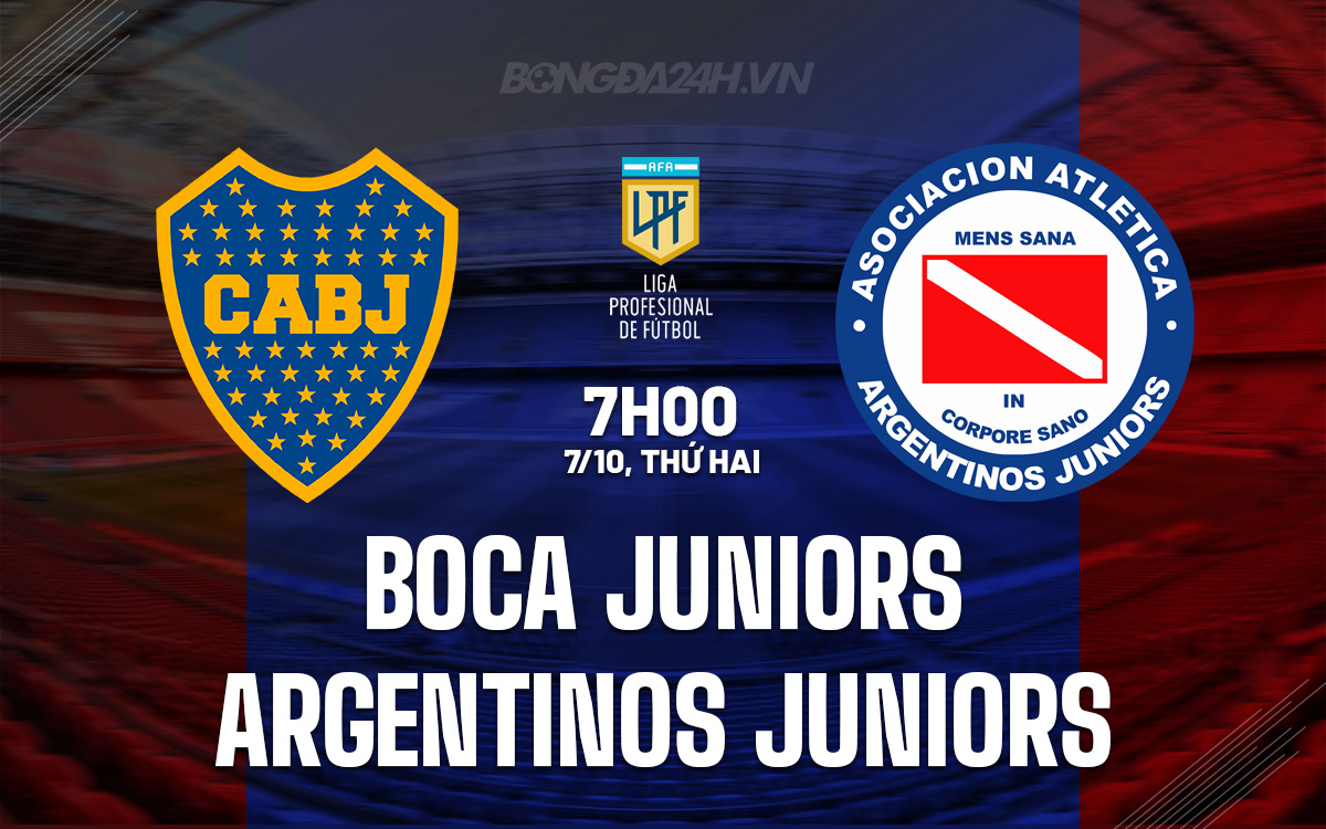 Boca Juniors vs Argentinos Juniors