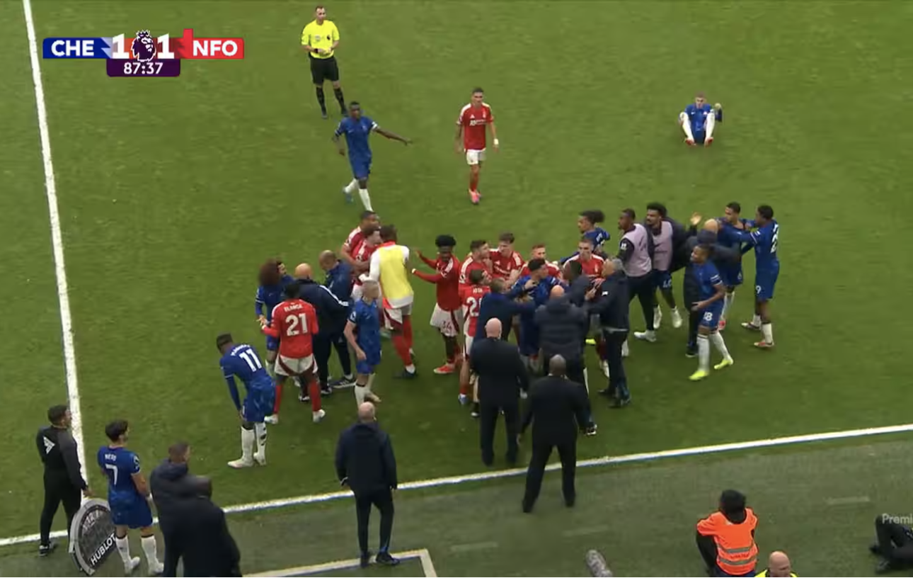 Chelsea đối mặt với án phạt sau vụ ẩu đả trong trận gặp Nottingham 1
